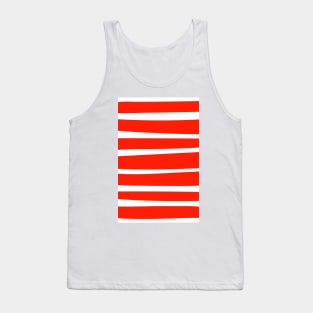 Red and White Stripes Tank Top